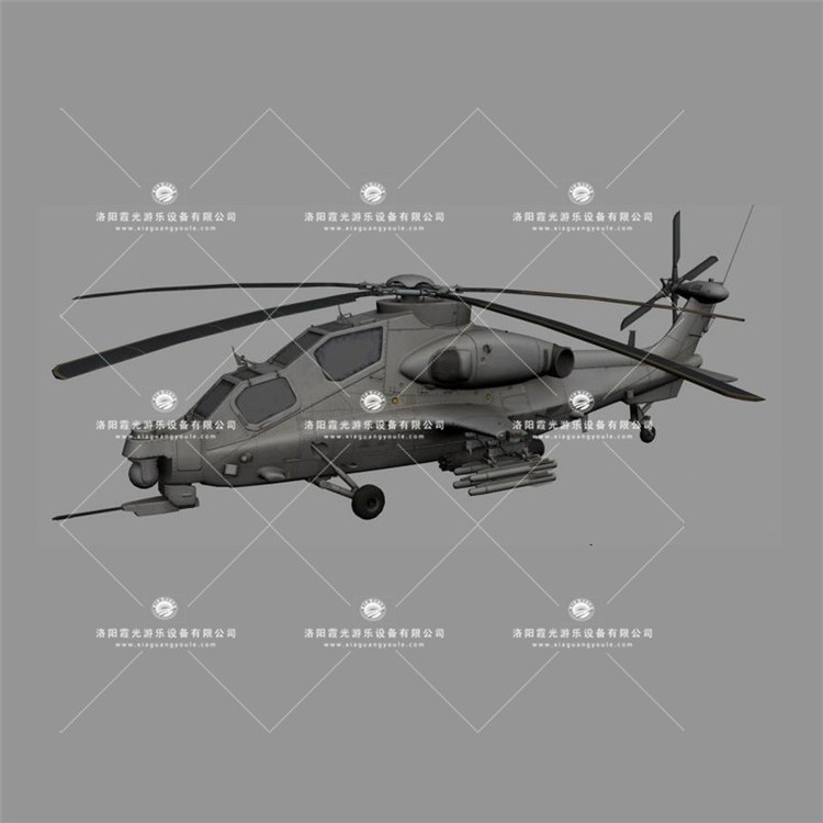 铁门关武装直升机3D模型